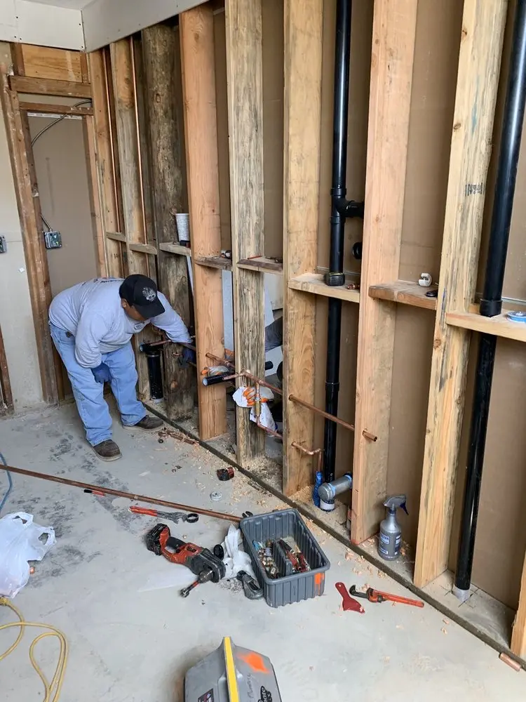 Commercial rough-in plumbing for Water Heater Replacement in Atlantic Beach